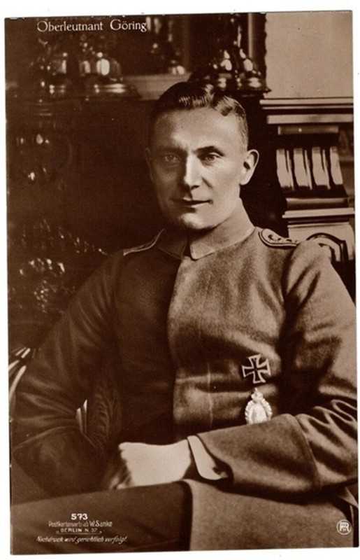 Original Sanke Postcard #573 of Oberleutnant Goering / 1917 WWI
