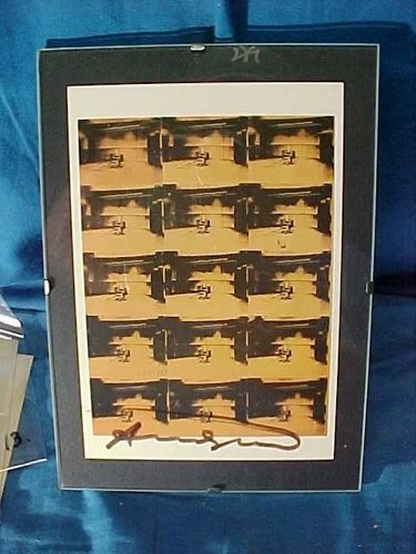 Orig 1963 ANDY WARHOL AUTOGRAPHED " ORANGE DISASTER " Illustrated POSTCARD