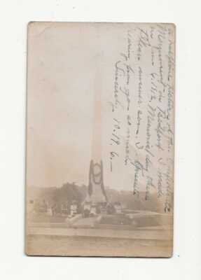 VERY RARE 1912 BEDFORD VA REAL PHOTO RPPC OF DECORATED CONFEDERATE CSA MONUMENT