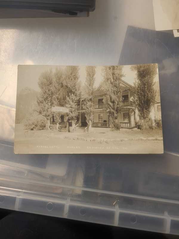 RPPC Of Kyburz Hotel El Dorado County California USED