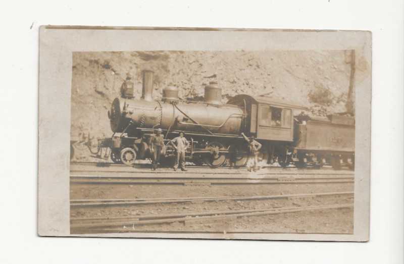 RARE EARLY BEDFORD VA RPPC OF N&W TRAIN - STONE MOUNTAIN - MONTVALE - G CLASS