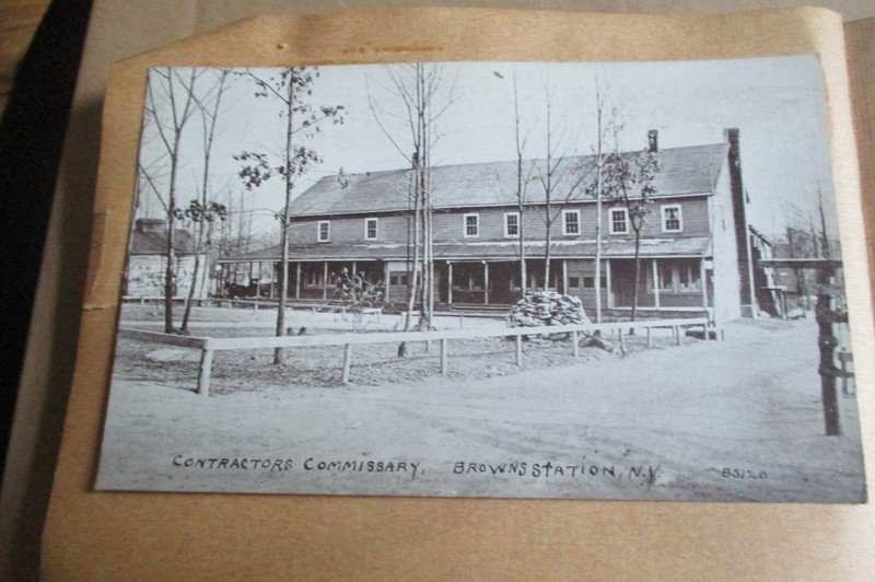 56 Postcards and photo's scrapbook many from Brown's Station, NY Ulster County