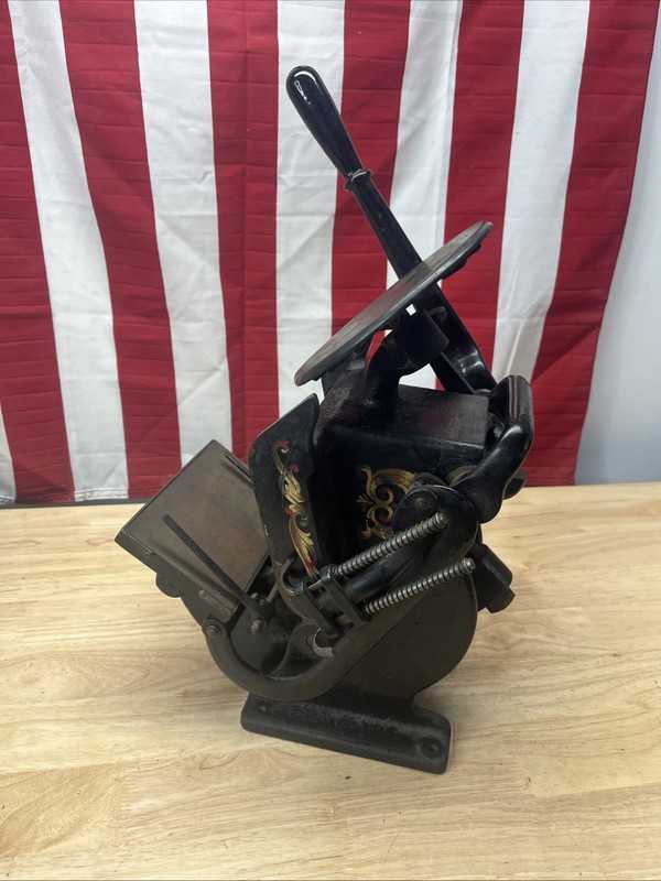 Antique Printing Press Postcard Size