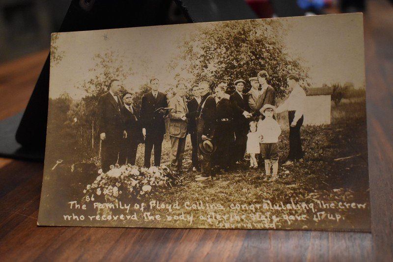 FLOYD COLLINS REAL PICTURE RPC FUNERAL POSTCARD SAND CAVE MAMMOTH CAVE KENTUCKY