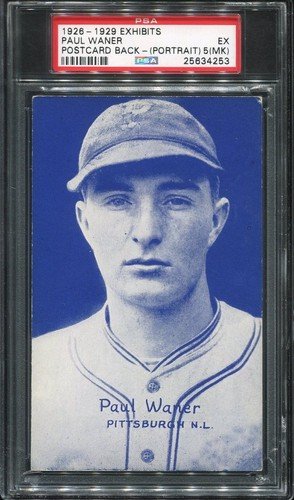 1926-29 Exhibits Baseball rppc * PAUL WANER * HOF ROOKIE - PSA 5 mk ( Only 1^)