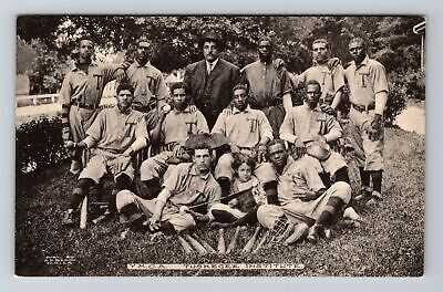1908 Y. M. C. A. Tuskegee Institute Baseball Team Postcard by A. P. Bedou