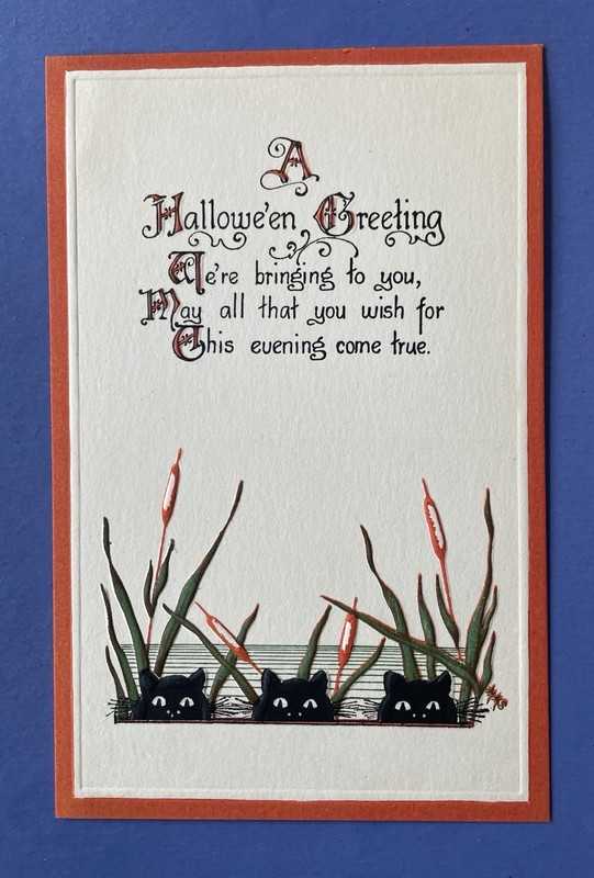 Antique 1908-1915 Halloween Greeting Postcard • G. K. Prince Company