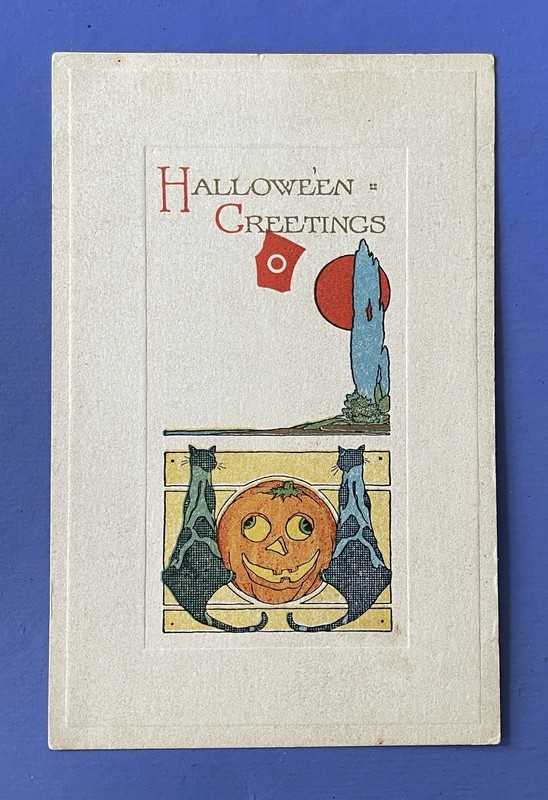 Vintage 1908-1915 Halloween Greeting Postcard • Fairman Company