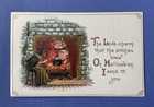 Antique/Vintage 1908-1915 Halloween Greeting Postcard • Leubrie & Elkus