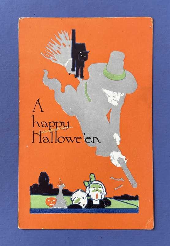Vintage 1908-1915 Halloween Greeting Postcard • Fairman Company