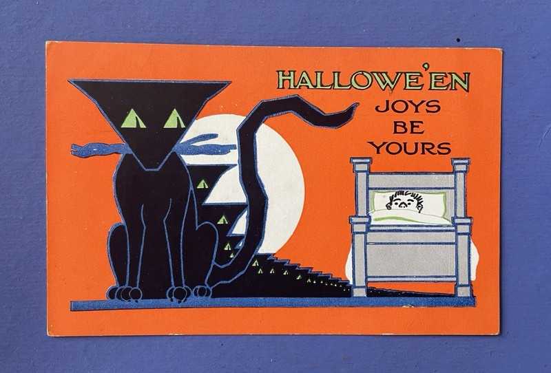Vintage 1908-1915 Halloween Greeting Postcard • Fairman Company