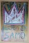 Jean-Michel Basquiat mixed 1980 souvenir Graffiti postcard with papers