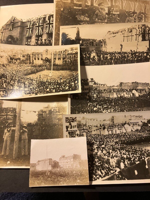 WW1 Iraq Proclamation of Cessation of Hostilities with Turkey 8 Photographs 1918
