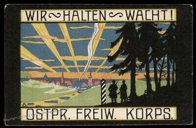 Germany 1919 Grenzschutz Ost Freikorps East Prussia Ostpreussen Recruiting 97498