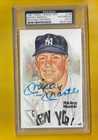 DA97615 Perez-Steele HOF Postcard Mickey Mantle AUTO PSA/DNA AUTHENTIC