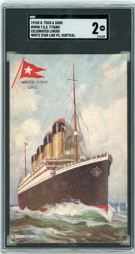 1910s R. Tuck & Song #9890 T.S.S Titanic White Star Lines Postcard SGC 2Opens in