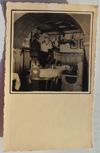 Photocard postcard restaurant Altvaterturm Praded Freudenthal Bruntal Moravia Su