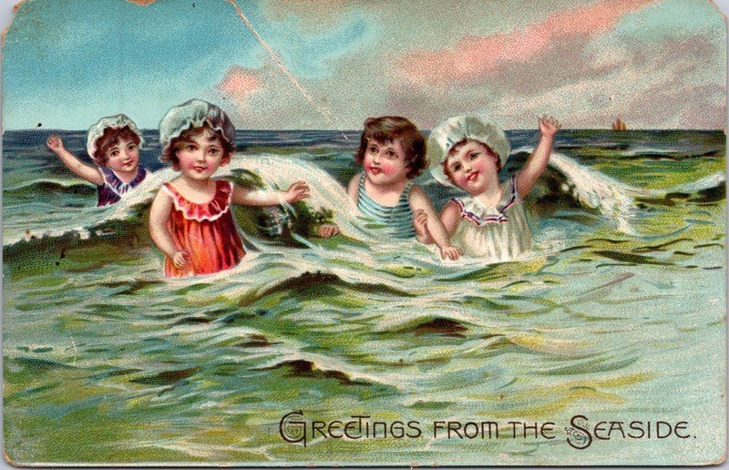 PC5161 DE Delaware Rehoboth Beach Seaside Greetings Sussex County Postcard