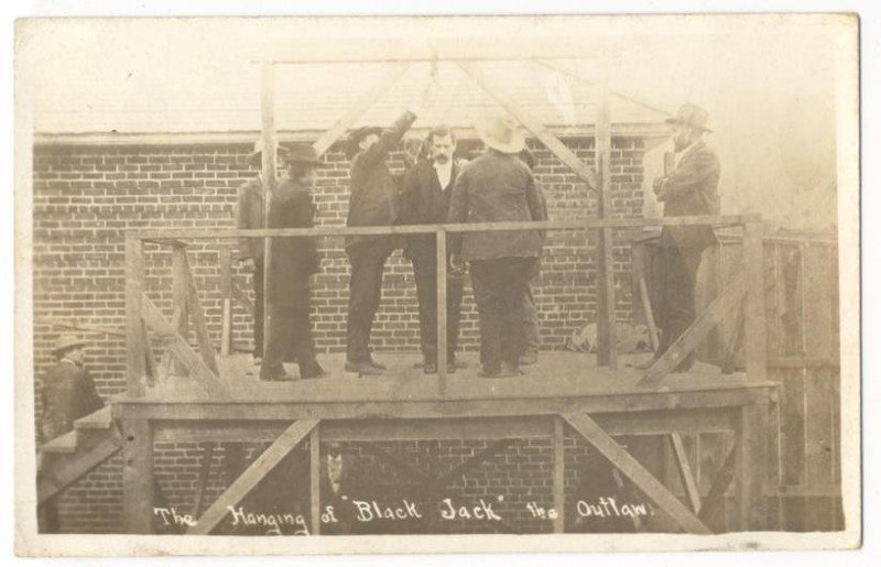 HANGING of BLACK JACK KETCHUM the OUTLAW - Clayton NM ca1908 RPPC - Rare