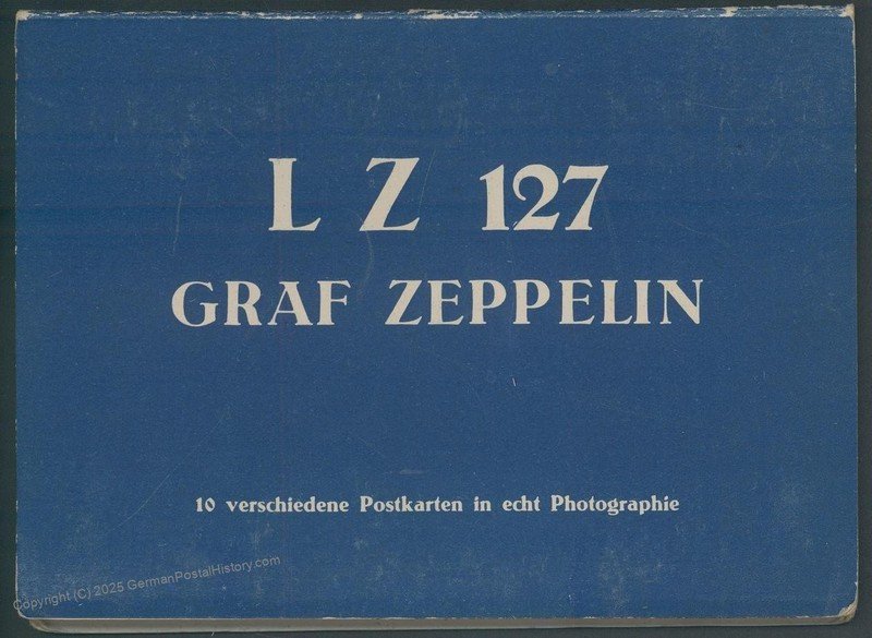 Germany Graf Zeppelin LZ127 Complete 10 RPPC Booklet 108252