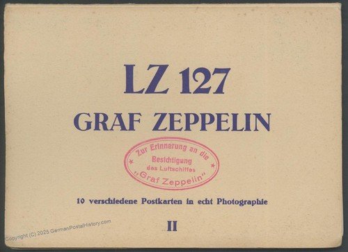 Germany Graf Zeppelin LZ127 Complete 10 RPPC Booklet 108249