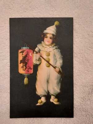 Vintage Halloween Ellen Clappsaddle Post Card