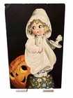 Clapsaddle A Merry Halloween Postcard Series 1301 Little Girl JOL