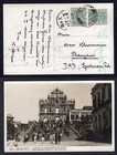 HONG KONG 1938 Stamp Duty used as Postage on MACAU Real Photo Postcard to China