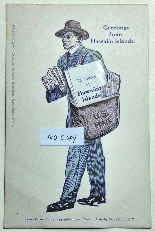 1900s Greetings Hawaiian Isl Letter Carrier Mini Views Huld/Island Curio Steiner