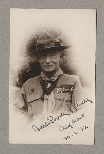 1929 - World Scout Jamboree - Postcard - SIGNED By Baden Powell - Chief Scout