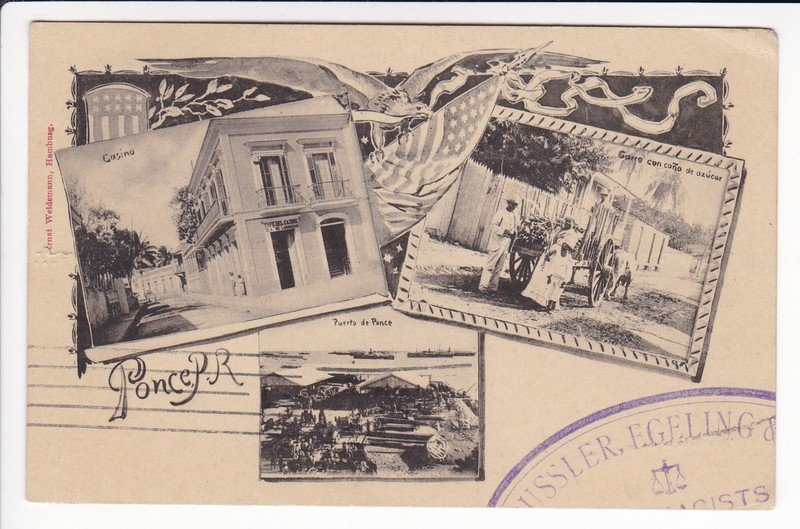 PUERTO RICO , PONCE , STAMP 1899