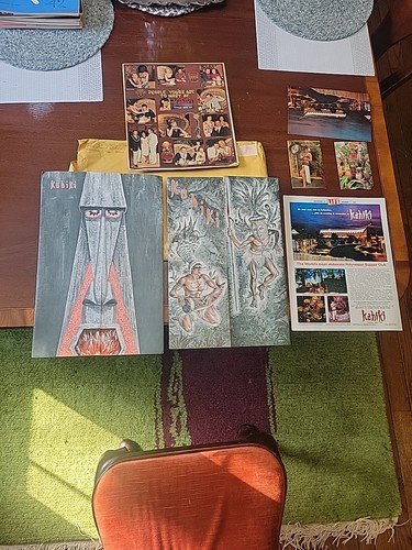 Vintage Original Kahiki Supper Club Drink And Food Menu Postcards Tiki Bar 1968