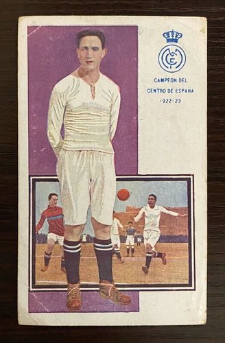 1922 Santiago Bernabeu Chocolates Amattler Postcard Real Madrid Postal Card