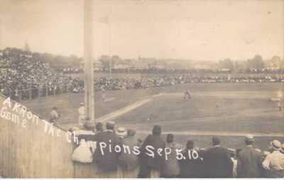 Akron (OH?) The Champions, Sept 5, 1910 Real Photo Postcard