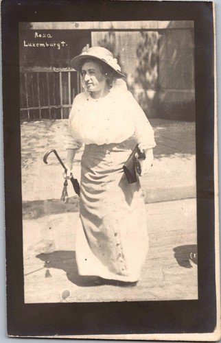 1918 Mint Germany Postcard RPPC Rosa Luxemburg Socialist Revolutionary Leader